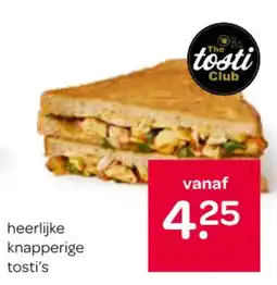 Spar heerlijke knapperige tosti's aanbieding