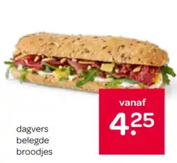 Spar dagvers belegde broodjes aanbieding