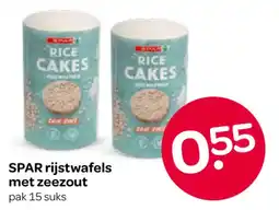 Spar SPAR rijstwafels met zeezout aanbieding