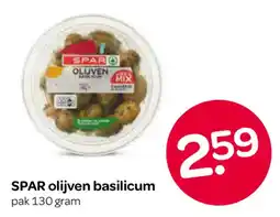 Spar SPAR olijven basilicum aanbieding