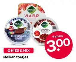 Spar Melkan toetjes aanbieding