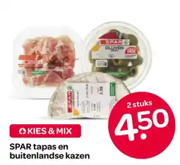 Spar SPAR tapas en buitenlandse kazen aanbieding