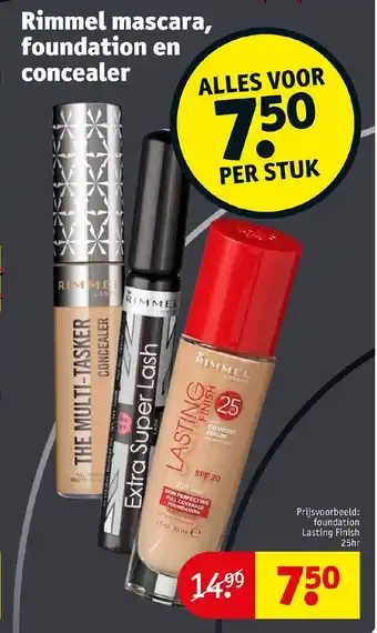 Kruidvat Rimmel mascara, foundation en concealer aanbieding