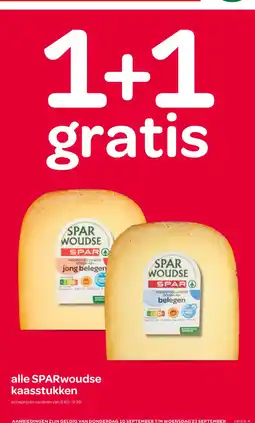 Spar Alle sparwoudse kaasstukken aanbieding
