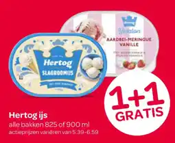 Spar Hertog ijs aanbieding