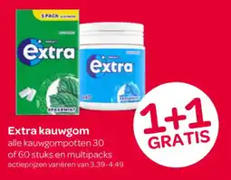 Spar Extra kauwgom aanbieding