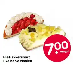 Spar alle Bakkershart luxe halve vlaaien aanbieding