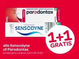 Spar alle Sensodyne of Parodontax aanbieding
