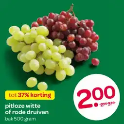 Spar pitloze witte of rode druiven aanbieding