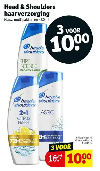 Kruidvat Head & Shoulders haarverzorging aanbieding