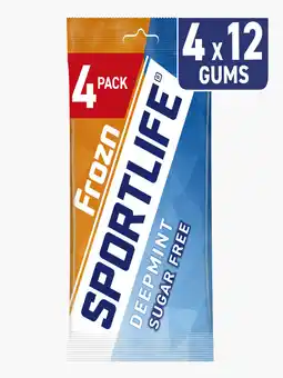 Flink Sportlife Frozn deepmint sugar free gums 4-pack aanbieding