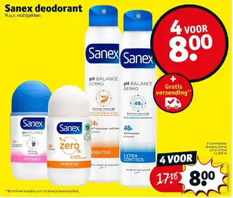 Kruidvat Sanex deodorant aanbieding