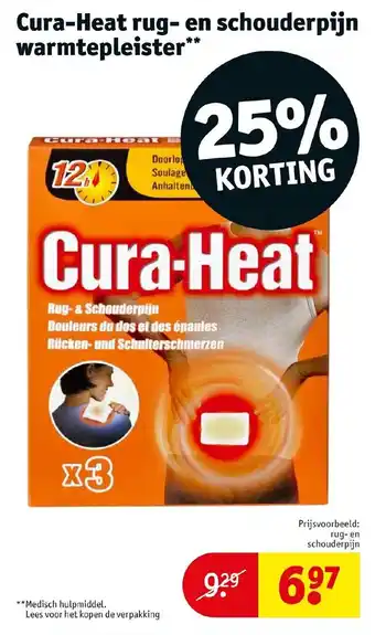 Kruidvat Cura-Heat rug-en schouderpijn warmtepleister aanbieding