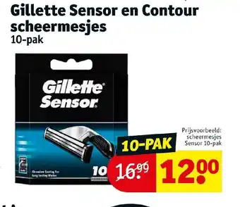 Kruidvat Gillette Sensor en Contour scheermesjes aanbieding