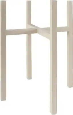 Intratuin Mica Decorations plantenstandaard Ascot XL beige 41,5 x 41,5 x 50 cm aanbieding