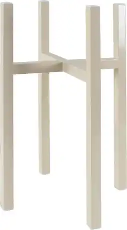 Intratuin Mica Decorations plantenstandaard Ascot XL beige 34 x 34 x 49,5 cm aanbieding