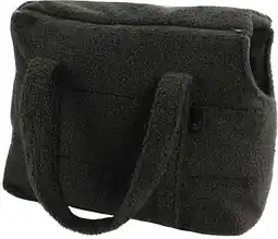 Intratuin Overseas Petlife hondentas Teddy antraciet 40 x 20 x 30 cm aanbieding