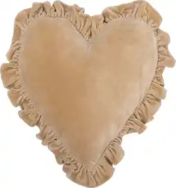 Intratuin Intratuin sierkussen Hart beige 40 x 40 cm aanbieding
