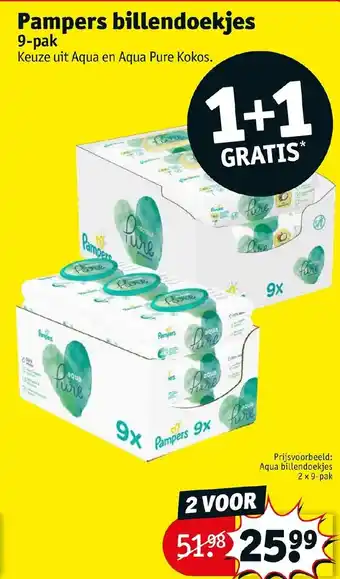 Kruidvat Pampers billendoekjes 9-pak aanbieding