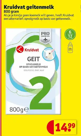 Kruidvat Geitenmelk 800 gram aanbieding