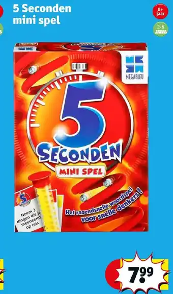 Kruidvat 5 Seconden mini spel aanbieding