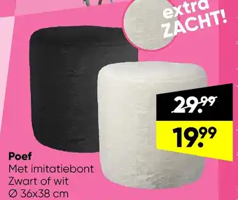 Big Bazar Poef 36x38 cm aanbieding
