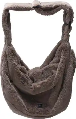 Intratuin Designed by Lotte hondentas Laki taupe 48 x 20 x 35 cm aanbieding