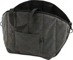 Intratuin Overseas Petlife hondentas XL Teddy antraciet 51 x 34 x 34 cm aanbieding
