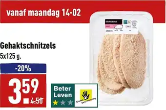 ALDI Gehaktschnitzels 5x125g aanbieding