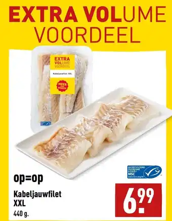 ALDI Kabeljauwfilet XXL 440g aanbieding