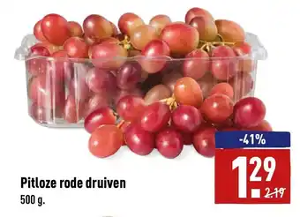 ALDI Pitloze rode druiven 500g aanbieding