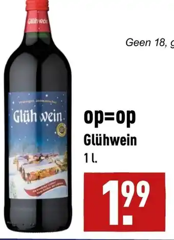 ALDI Gluhwein 1 liter aanbieding