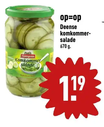 ALDI Deense komkommer-salade 670g aanbieding