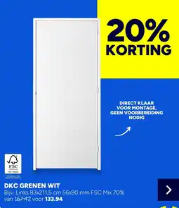 BOUWMAAT dkc grenen wit aanbieding