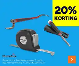 BOUWMAAT Hultafors talmeter 3m aanbieding