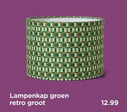 Xenos Lampenkap groen retro groot aanbieding