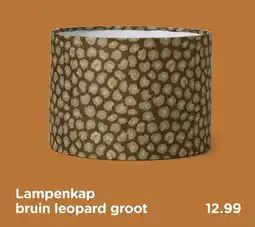 Xenos Lampenkap bruin leopard groot aanbieding