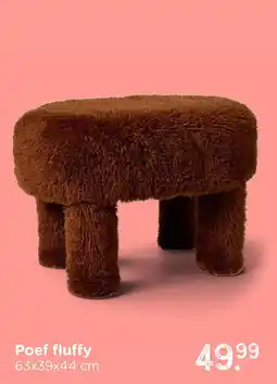 Xenos Poef fluffy aanbieding