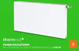 BOUWMAAT thermrad paneelradiator aanbieding
