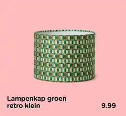 Xenos Lampenkap groen retro klein aanbieding