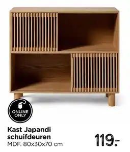 Xenos Kast Japandi Schuifdeuren aanbieding