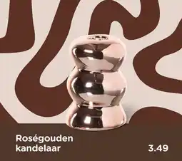 Xenos Roségouden kandelaar aanbieding
