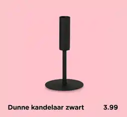 Xenos Dunne kandelaar zwart aanbieding