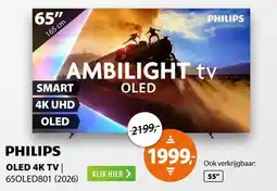 Expert Philips OLED 4K TV | 65OLED801 (2026) aanbieding