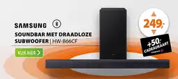 Expert Samsung soundbar met draadloze subwoofer | HW-B66CF aanbieding
