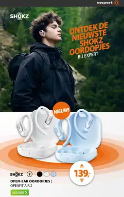 Expert Shokz open-ear oordopjes | openfit air 2 aanbieding