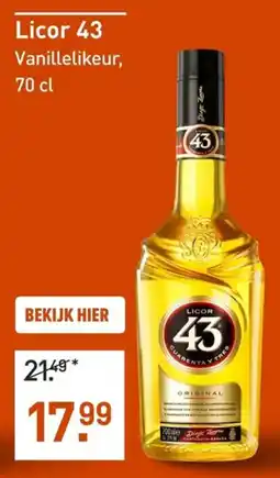Gall & Gall Licor 43 Vanillelikeur aanbieding