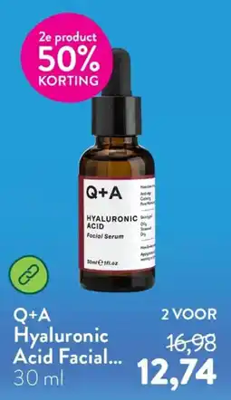 Holland & Barrett Q+A Hyaluronic Acid Facial Serum aanbieding