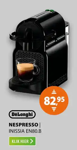 Expert DeLonghi NESPRESSO INISSIA EN80.B aanbieding