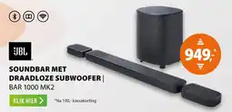 Expert JBL soundbar met draadloze subwoofer | bar 1000 mk2 aanbieding